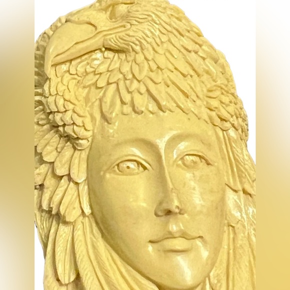 Hand Carved Goddess Eagle  By Offerings 2007 Promotional  3” Ornament. Rare - Picture 3 of 4